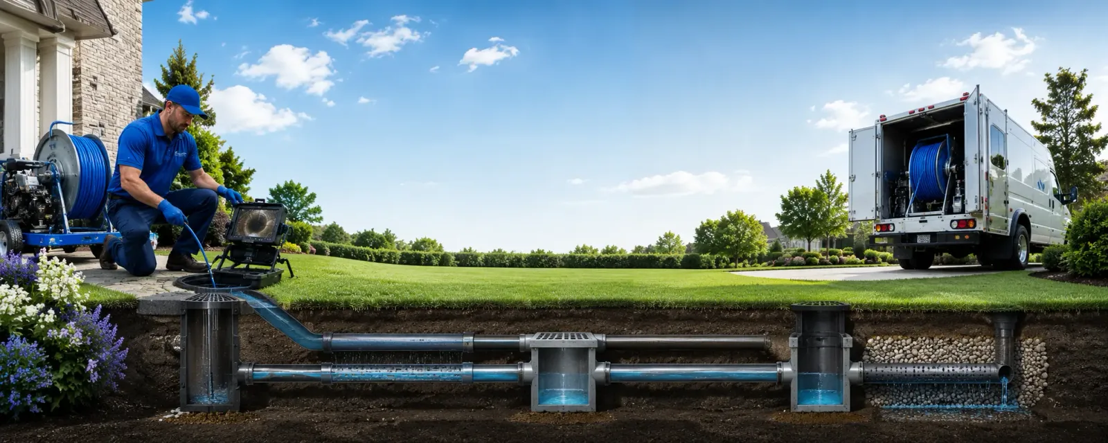 Outdoor drain cleaning information for Summitville, OH
